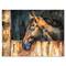 Designart - The Head of A Horse In Stable - Farmhouse Canvas Wall Art Print